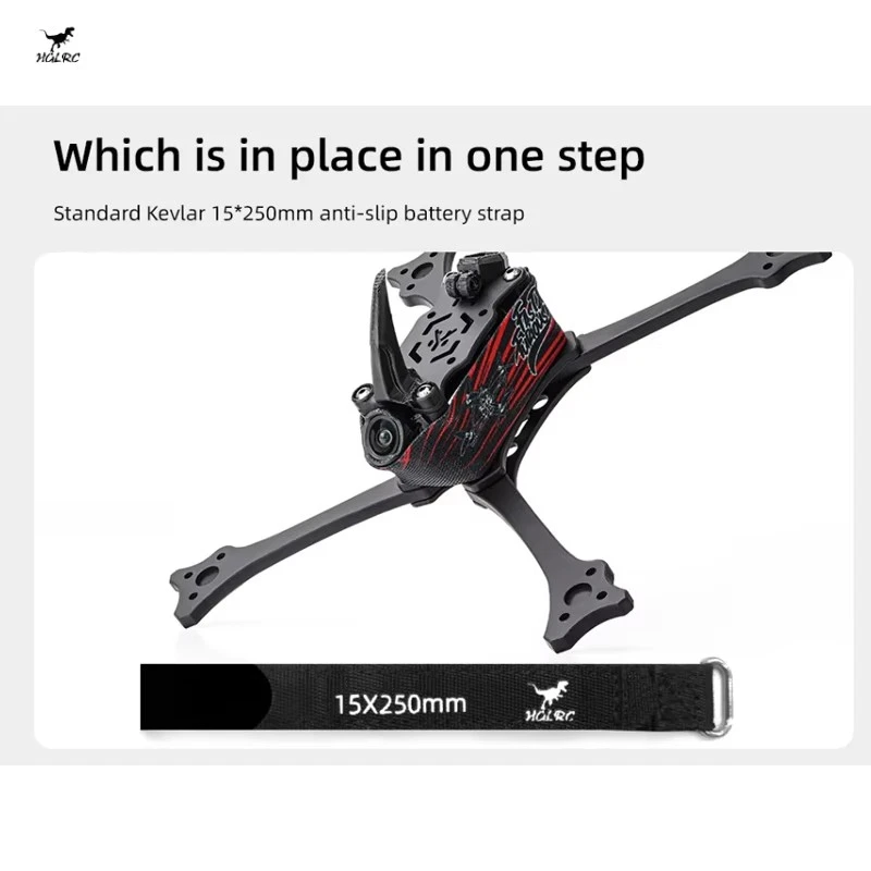 

HGLRC Wind 5 Lite V2 5inch Brushless T700 Four-Axis Indoor Carbon Fiber FPV Racing Frame Kit