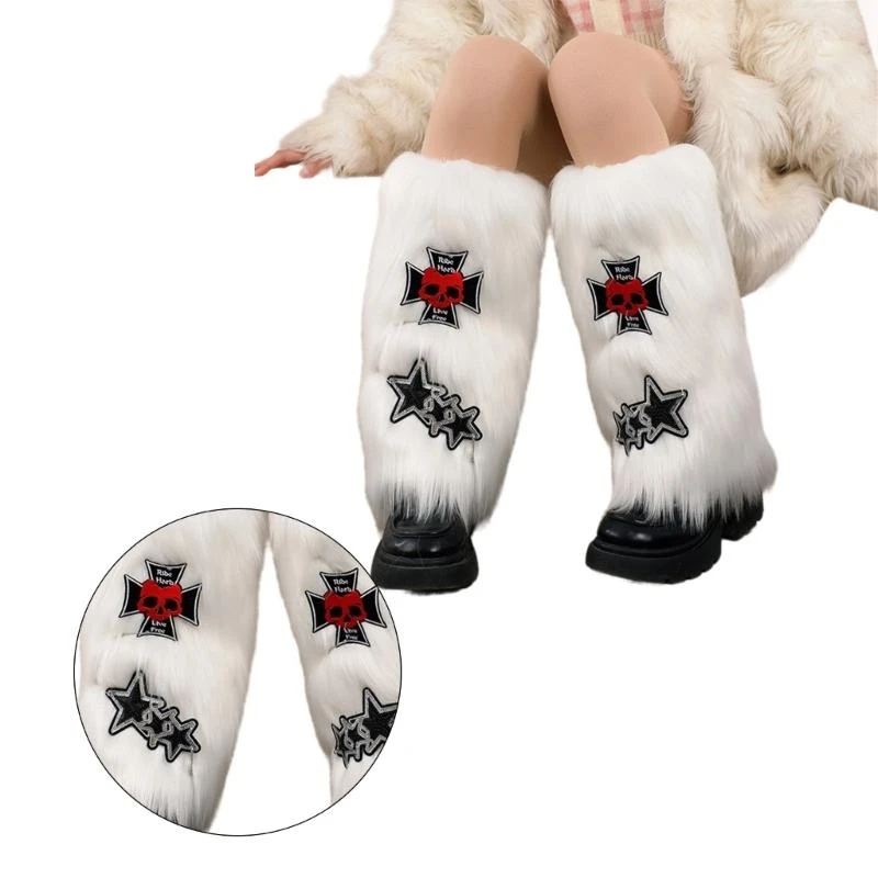 

Women's Fauxs Furs Leg Warmer,Winter Warm Soft Fuzzy Leg Warmer Boot Cuffs Cover 15UB