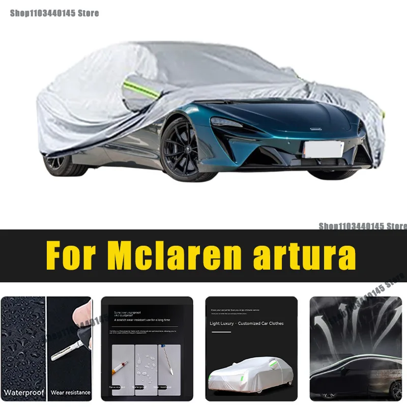 

Full Car Covers Outdoor Sun UV Protection Dust Rain Snow Oxford cover Protective For Mclaren artura Accessories car umbrella