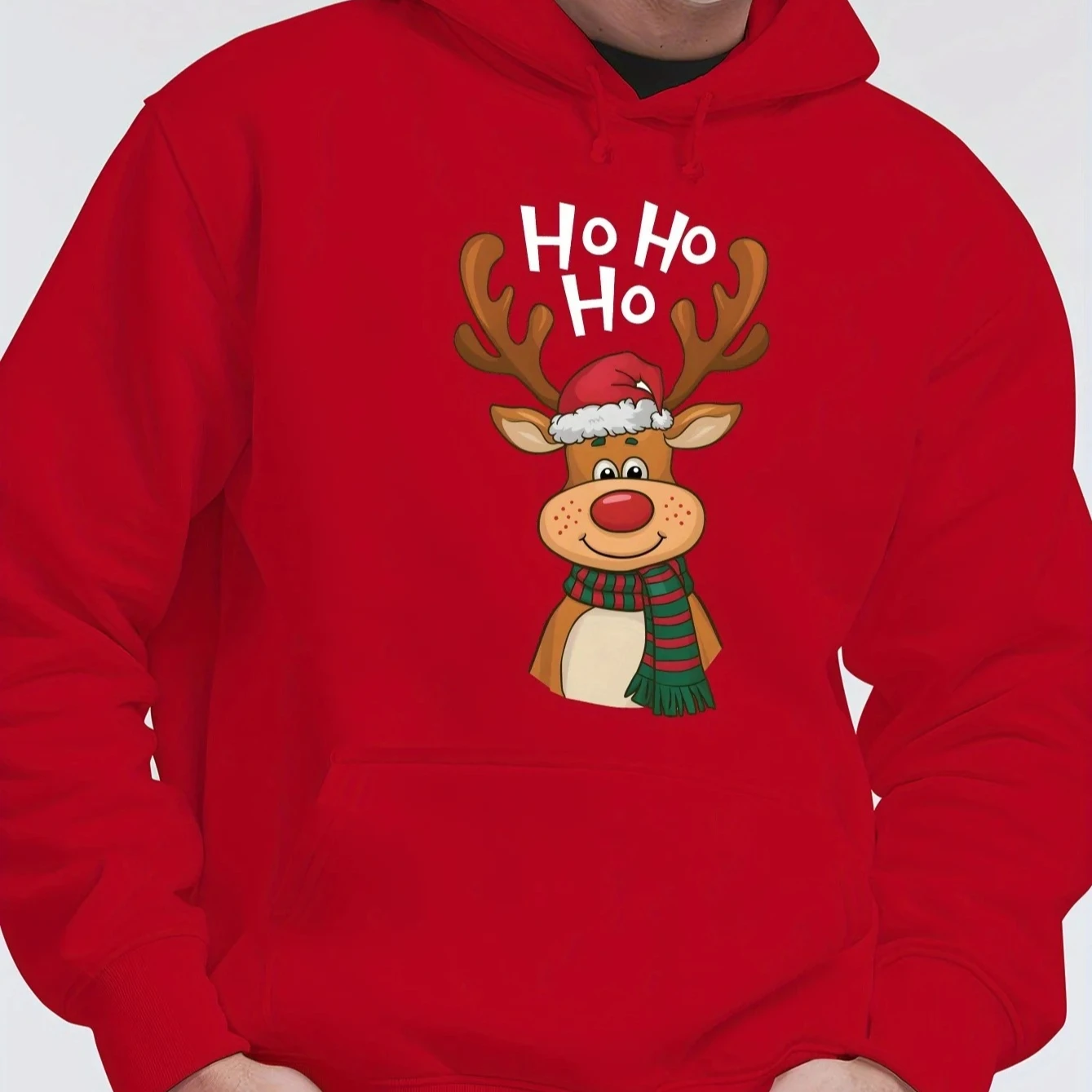 New Women's Christmas Deer Hat Sweater Casual Sport Shirt Letter Pattern Formal Fit Winter Festival Hoodie Warm Winter Soft Top