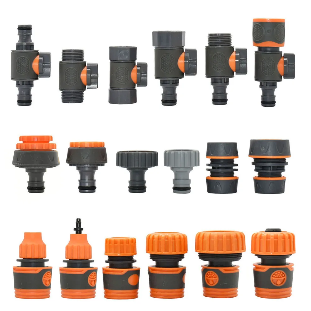 Garden Hose Fittings 1/2 3/4 1 inch Quick Connector Water Waterstop Connector Car Wash Water Gun Adapter 1pcs