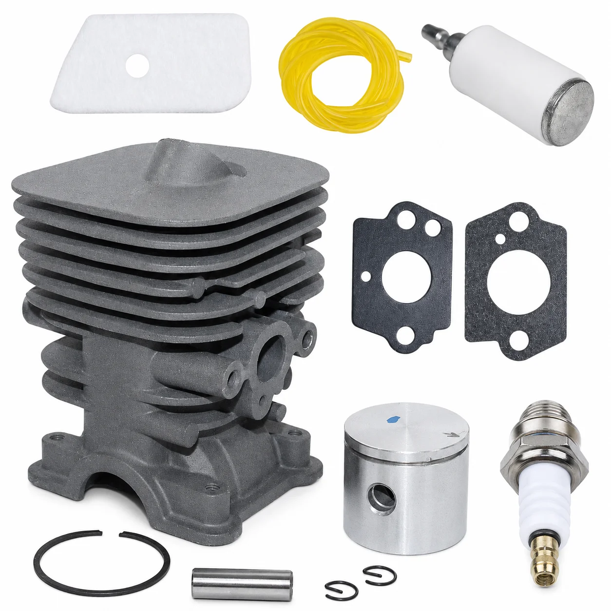Air Filter Fuel Filter Fuel Line Carburetor Gasket Spark Plug Cylinder Piston Kit For Husqvarna 128C 128Cd 128L 128Ld 545008082