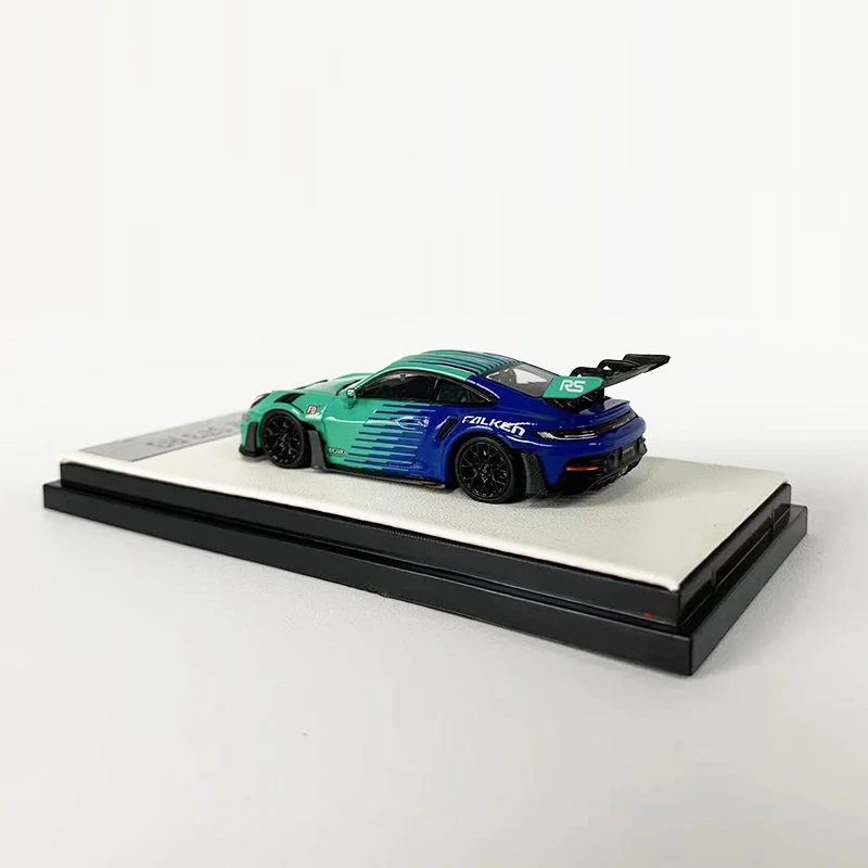 Aurora-鋳造スポーツカーモデル,自動車モデルrwb992 gt3 rs,合金,傾斜コーティング,1:64