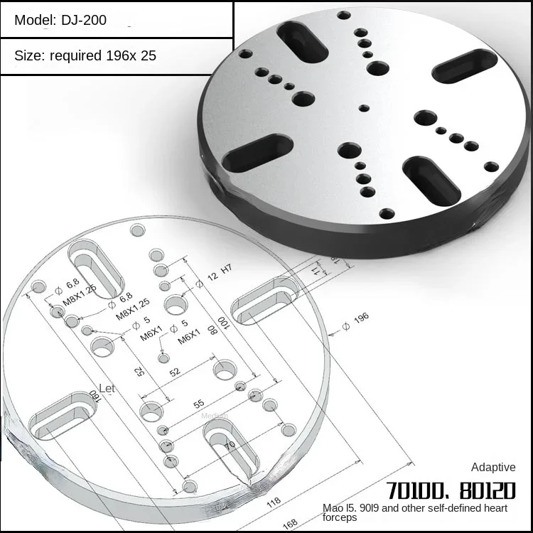 For Four Or Five Axis Fixture Self-Centering Vice Concentric Vice