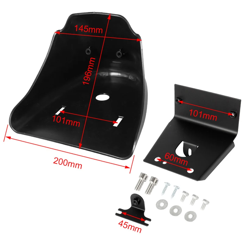 1 Set Motorcycle Front Bottom Spoiler Mudguard ABS Lower Air Dam Protector For Harley Sportster XL 883 Gloss/Matte Black