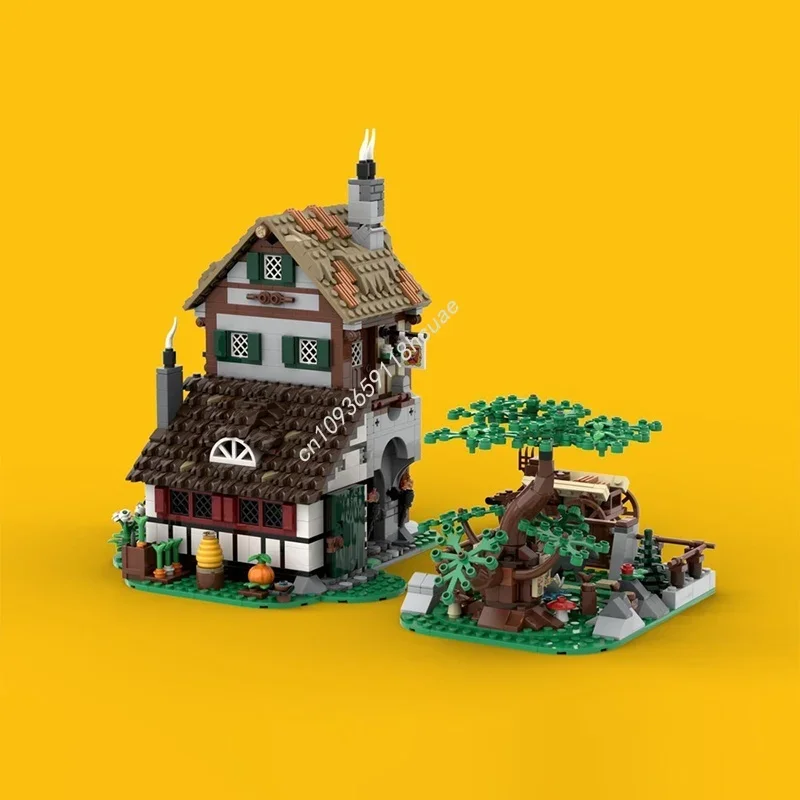 1497 Uds. MOC Cheesemaker S tienda ciudad Medieval modelo juguete arquitectura Idea ladrillo niños regalo de Navidad cumpleaños