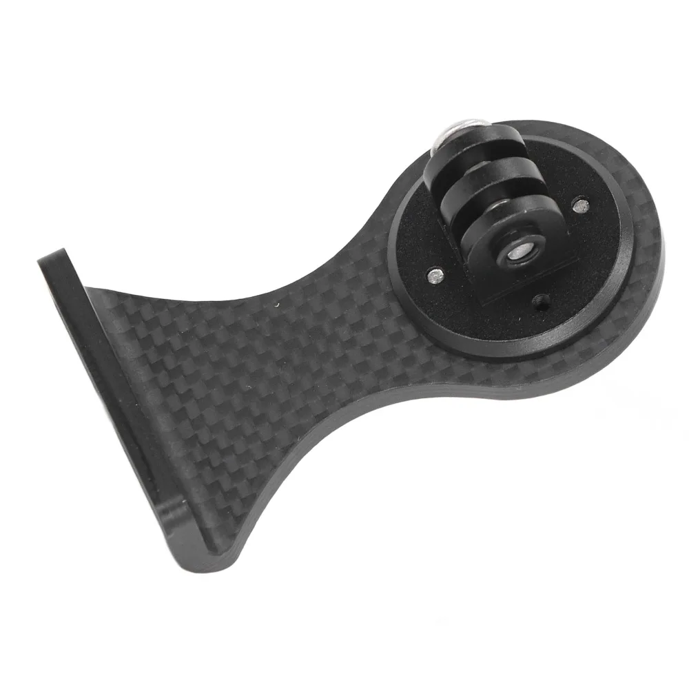 

Adjustable Bike Computer Mount Lightweight Black Bike Computer Bracket Carbon Fiber Easy To Install