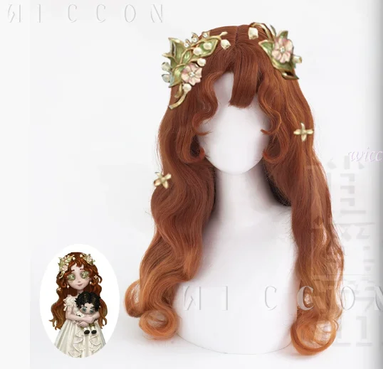 Identity V Game One Character Survivor "Niña" Cinco disfraz de cosplay con juego de vestido pequeño lleno de conjunto con hermoso blanco