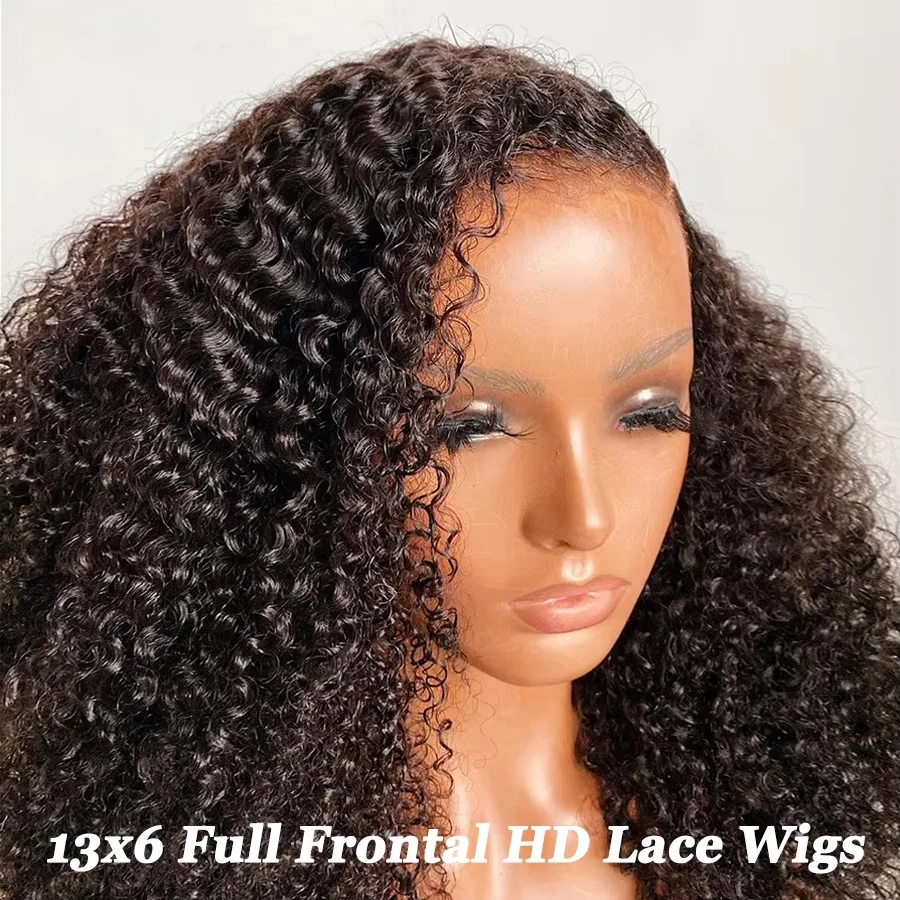 

220% 13x6 Deep Wave Lace Frontal Wig Transparent 13x6 Lace Front Human Hair Wig Curly Human Hair 13x4 Lace Frontal Wig For Women