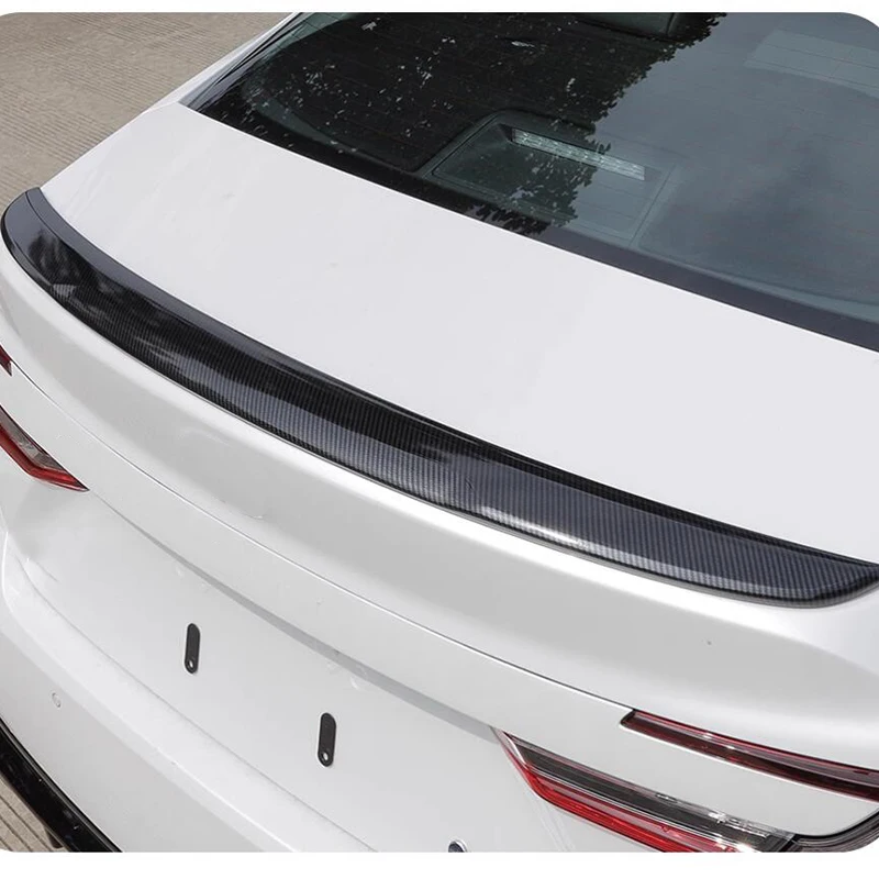 Car Accessories Fit For Toyota Camry Sedan 2025 2026 9th ABS Glossy black carbon fibre Rear Door Tail Trunk Spoiler Wing Lip