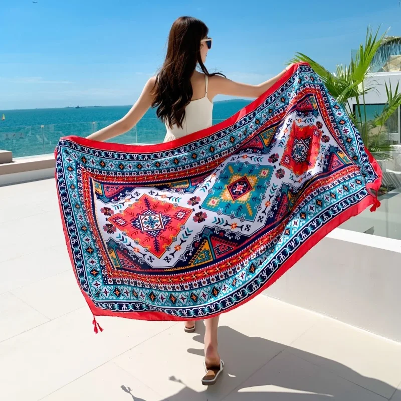 23 style 90x180cm podróżna plaża Pareo osłona przeciwsłoneczna kobiety duża sukienka Bikini kąpielowy brazylijskie stroje kąpielowe szalik Sarong