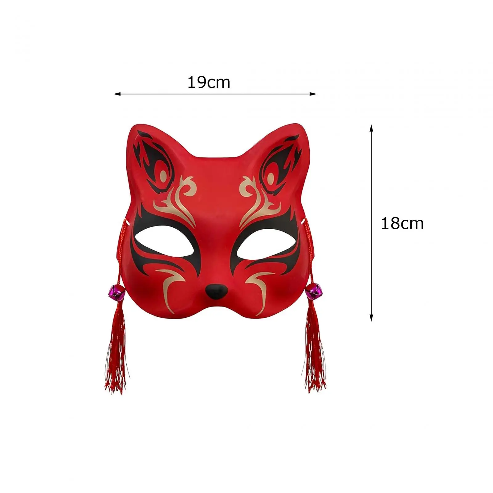 Masques d'Halloween avec sangle réglable, masque pour les yeux, demi-visage décoratif, masques de chat