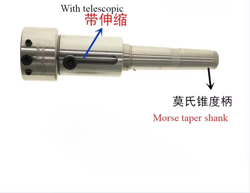 Retractable Round Die Holder Tail Stock Morse taper Fixed Sleeve For Tapping Machine Lathe Milling External Screw Thread