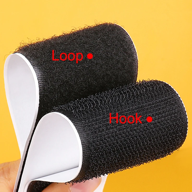 25M/Pair 16/20/25/30/38/50mm Self Adhesive Hook and Loop Fastener Tape Nylon Autoadhesivo Magic Sticker Tape with Strong Glue