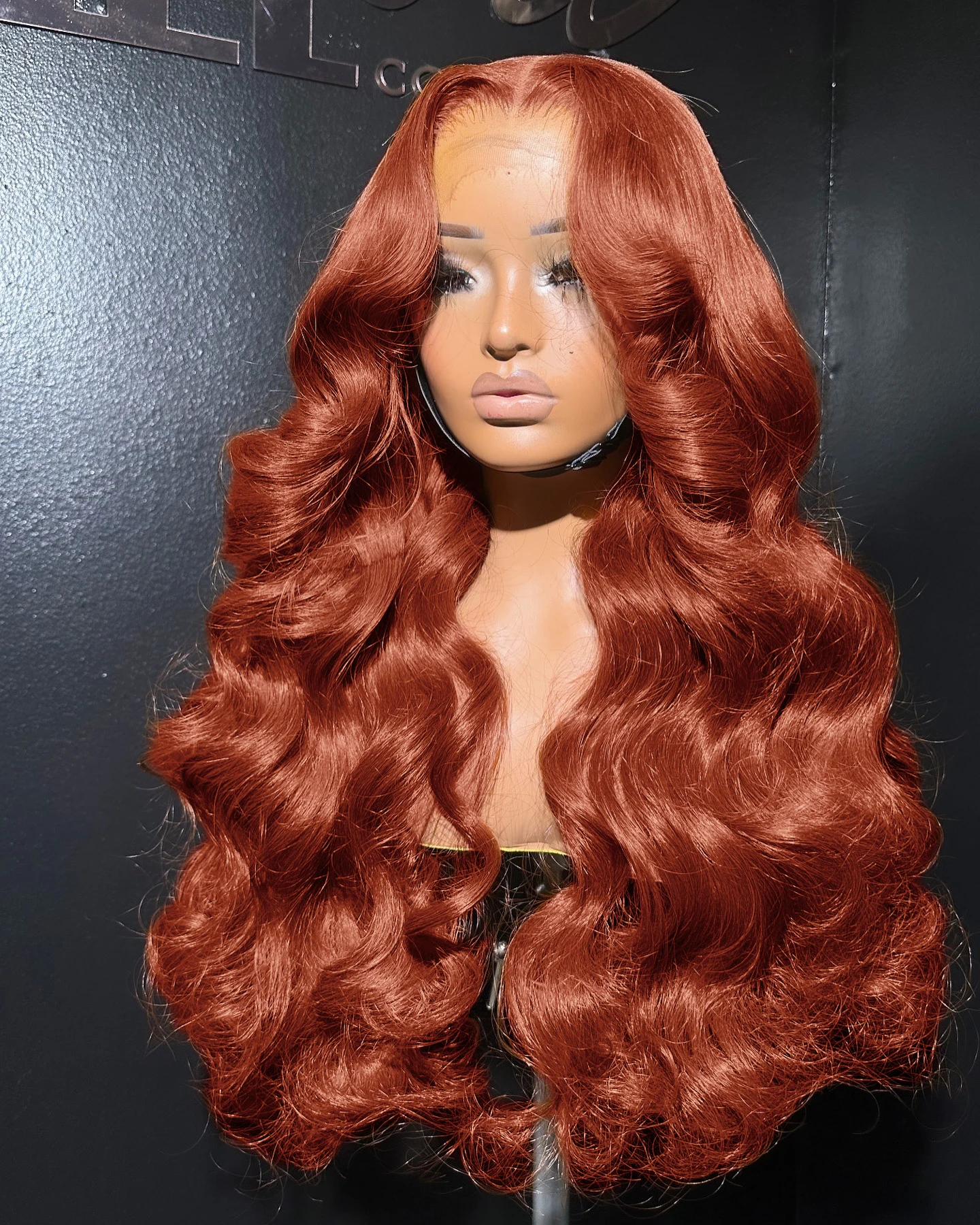 Reddish Brown 13x4 Lace Front Wigs Human Hair Pre Plucked Body Wave Auburn Colored Human Hair Lace Frontal Wigs For Black Women