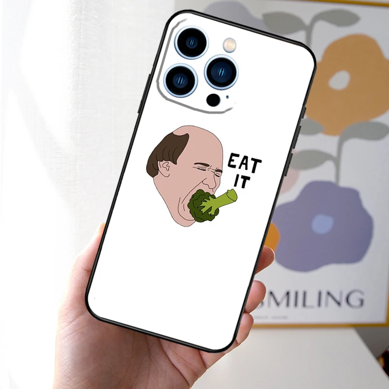 Kevin Broccoli The Office Phone Case For iPhone 16 15 11 13 12 14 Pro Max Mini X XR XS 7 8 Plus Soft Cover