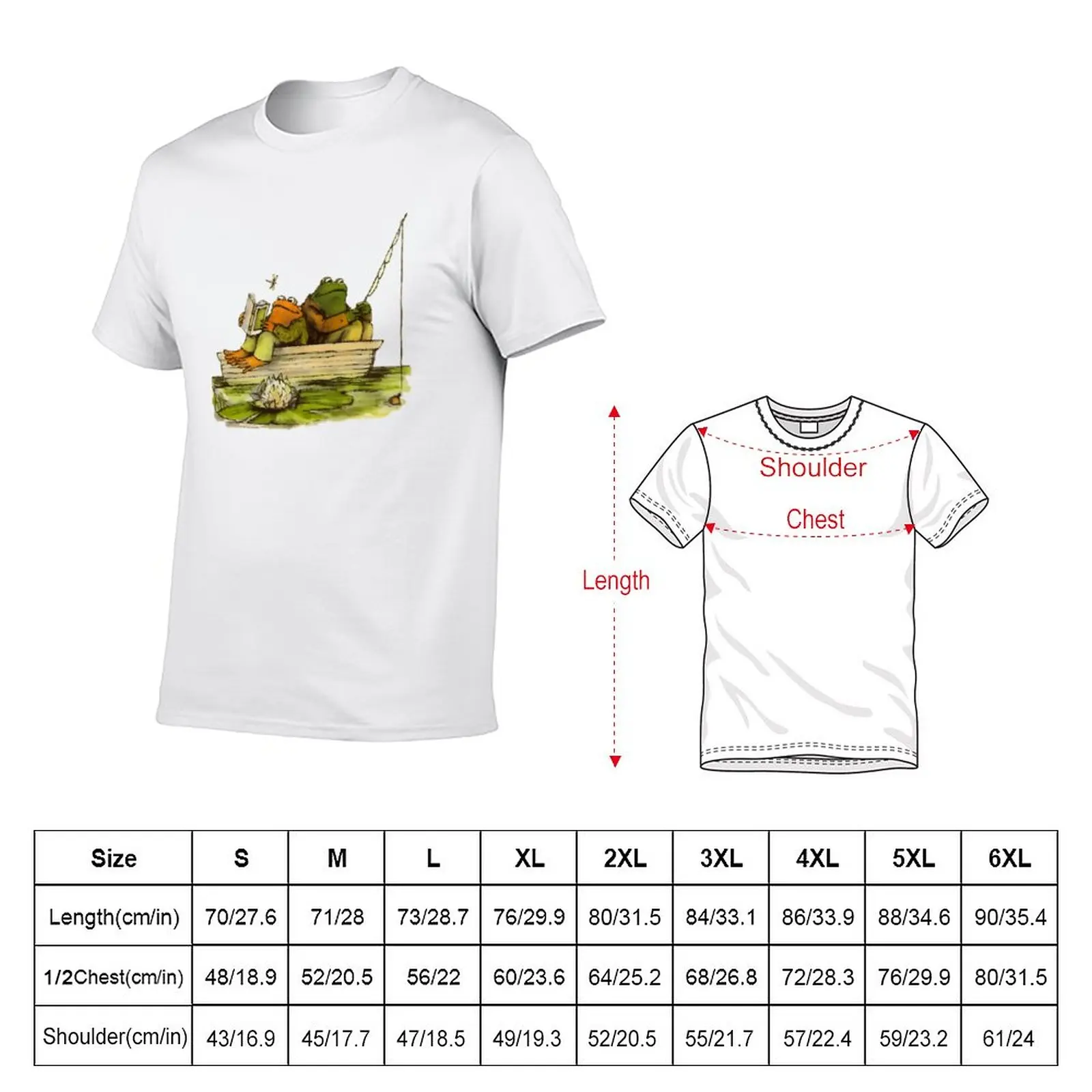 New Frog And Toad Hit go fishing T-Shirt Oversized t-shirt quick-drying t-shirt Short sleeve t shirts for men pack