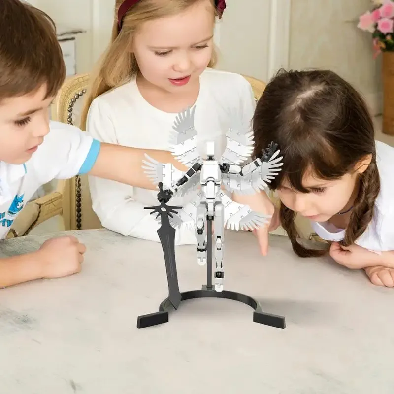 

TOPMAYA 3D Print Action Figure Assembly Movable Robot Action Figures Decorative Multifunctional Articulated Robot With Multiple