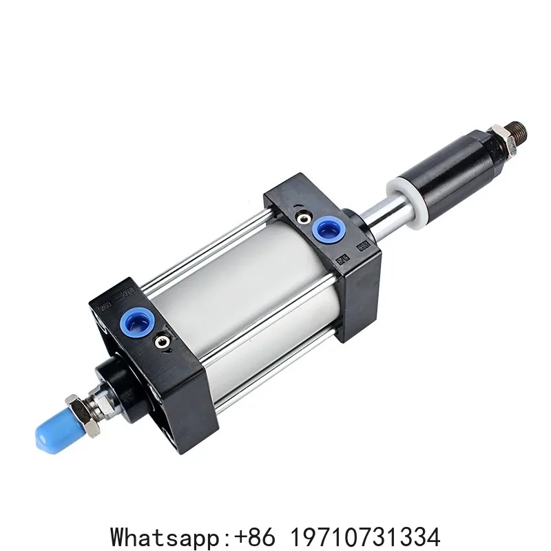 SCJ50 Adjustable Stroke Pneumatic Cylinder 25‑200mm Stroke 66kg Thrust Double Acting With Magnet For Automation Equipment