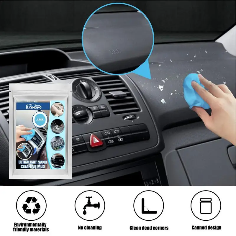 20g Car Cleaning Gel Slime Multifunction Car Cleaning Mud Reusable Keyboard Auto Interior Detail Removal Putty Car Gap Clean