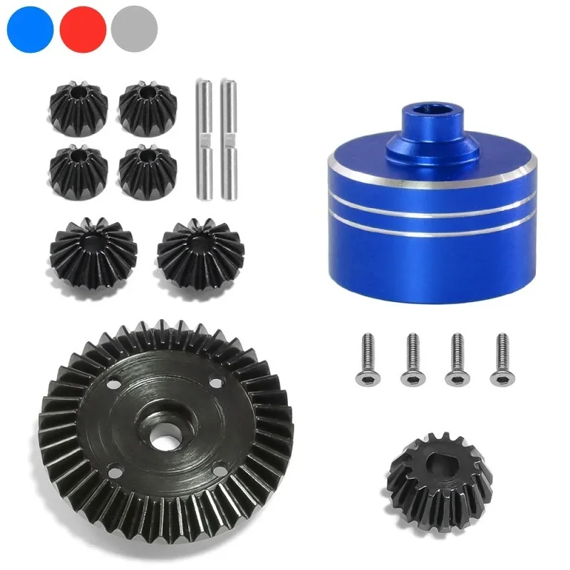 Metal Differential Case and Steel Differential Gear Set for Tamiya TT02 TT02B XV02 1/10 RC Car Upgrade Parts Accessories