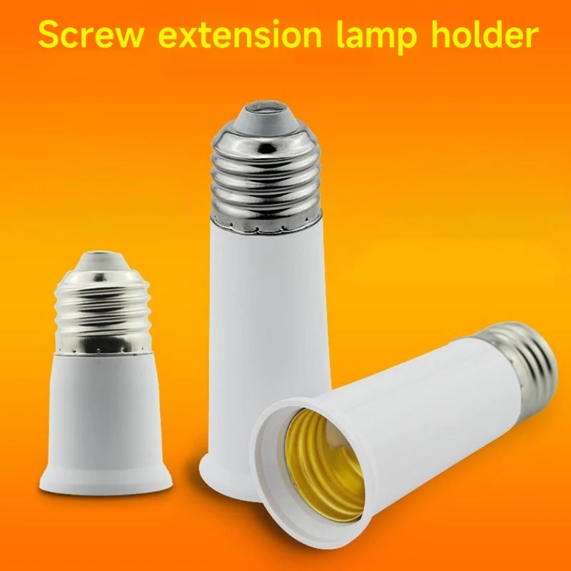 1PC E27 to E27 Light Socket Extender for Medium Light Bulb Extender Extension Socket 65mm 95mm 120mm