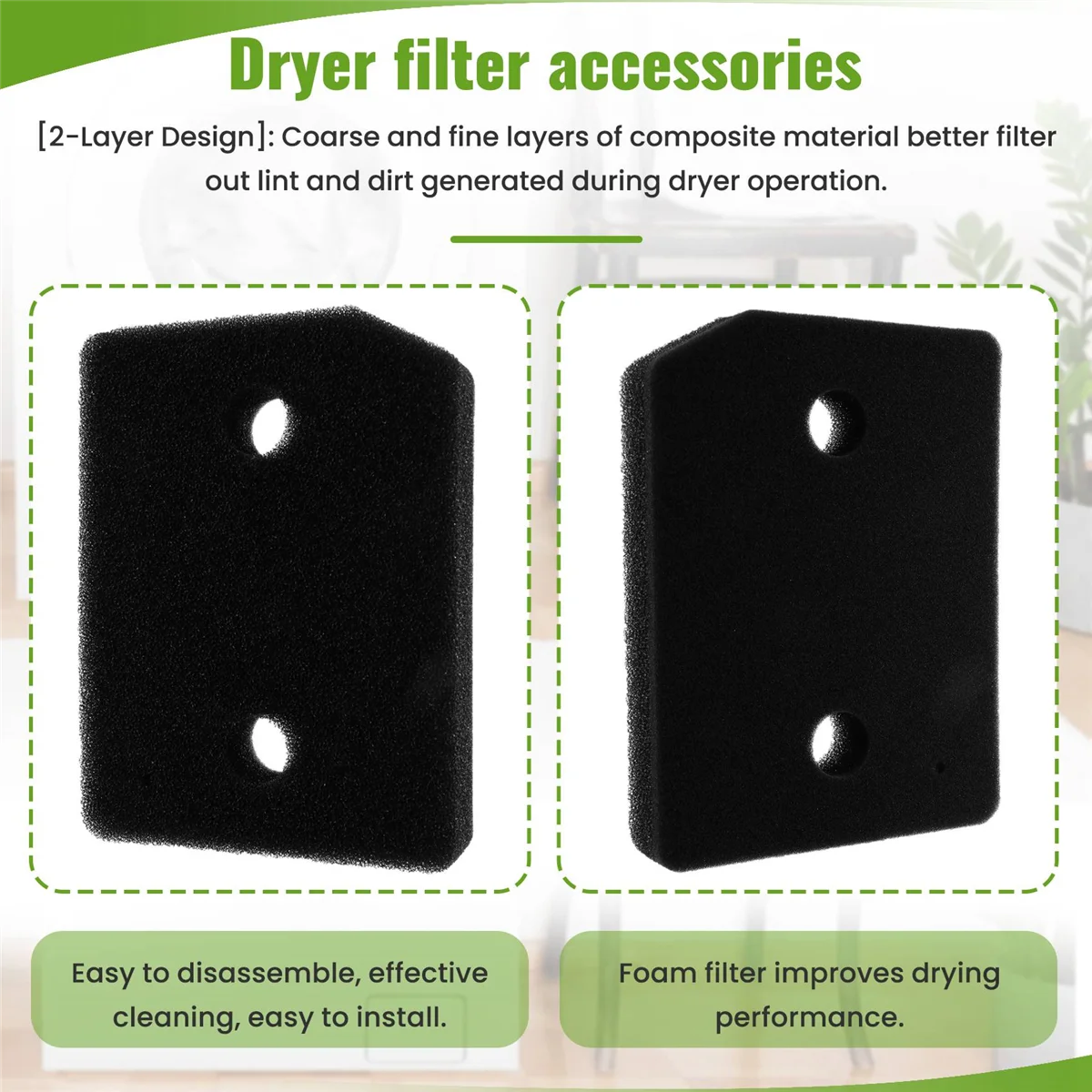 OQZEX 4 filtri di ricambio per asciugatrice per Miele 9164761   per tappetino filtro asciugatrice pompa di calore asciugatrice per ACTIVE TDB230WP TCE530WP, ecc