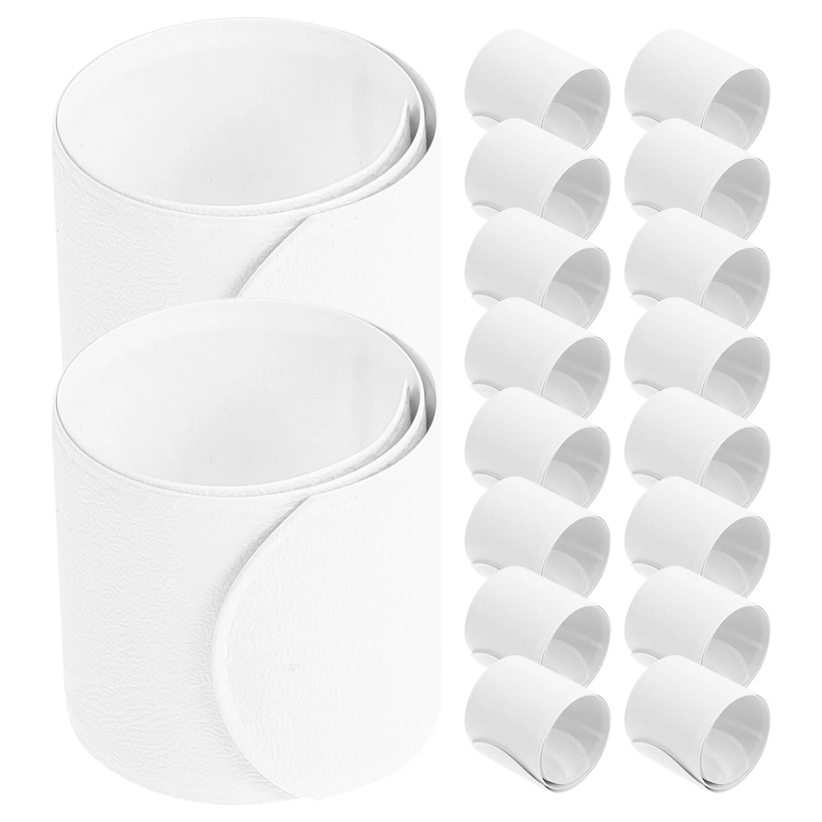 30 pçs papai círculo festival crianças brinquedos crianças engraçado tapa pulseiras em massa diy bandas adorável em branco compacto