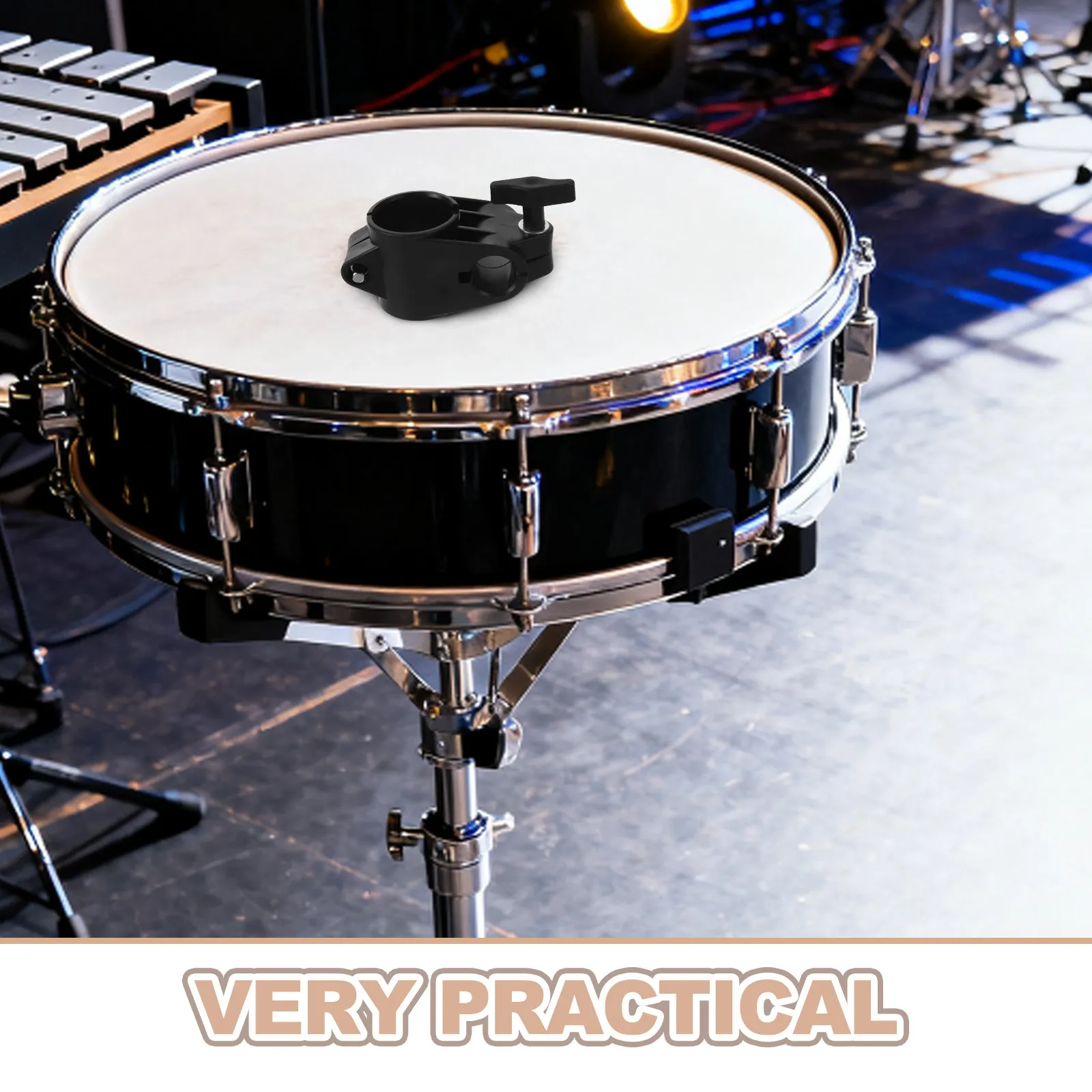 Electronic Drum Rack Clamp 22Mm Split Tube Connector Knob Tightening Quick Release for Electric Drum Accessories