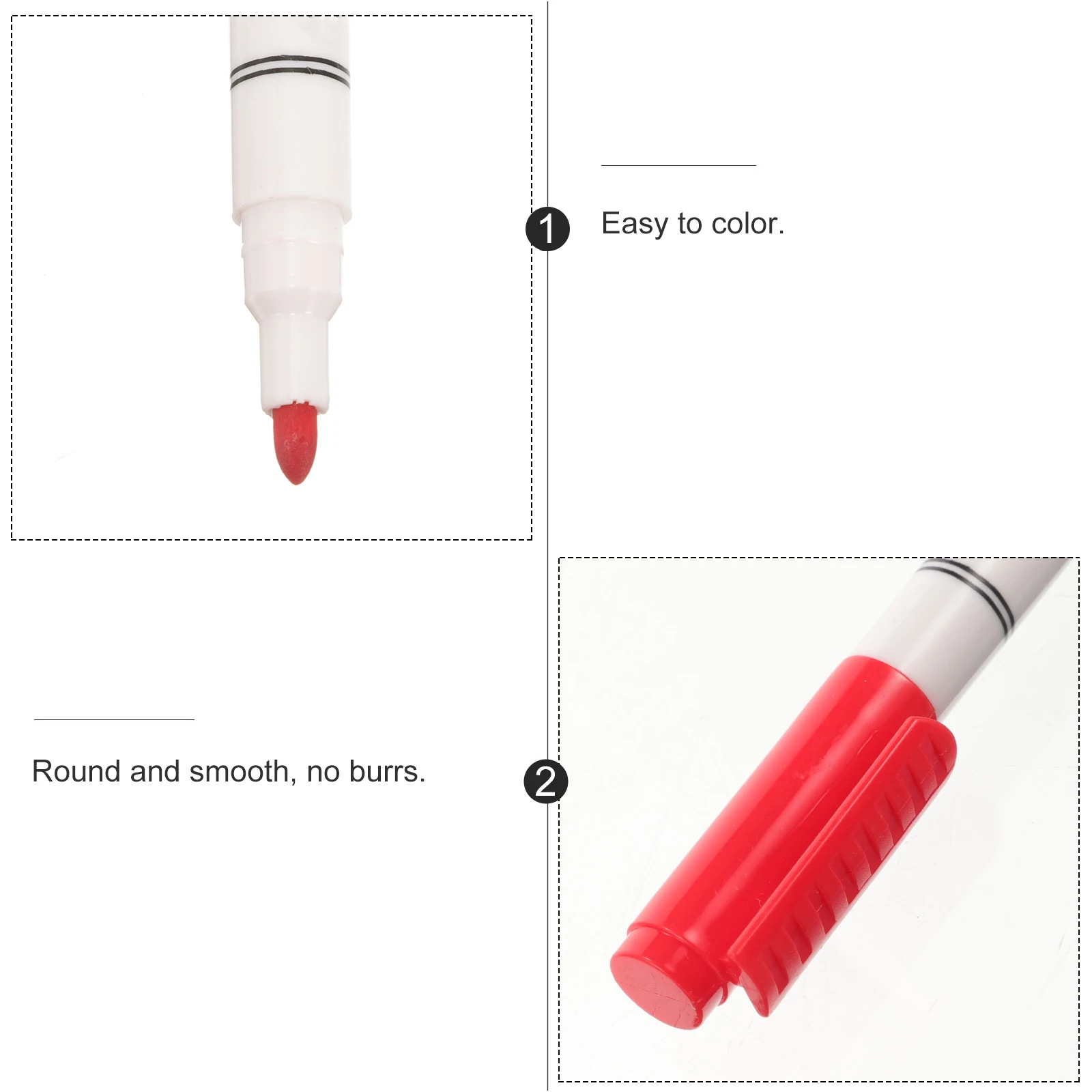 

8pcs Fabric Graffiti Marker Plastic Paint Pen for Clothes Shoes Hats DIY Bright Colors Easy Coloring Household Creative