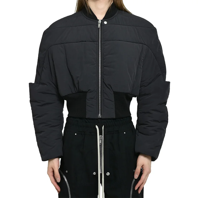 

Women's winter jacket 2025 new couple style slim warm thick jacket baseball collar pilot jacket cotton-padded jacket down jacket