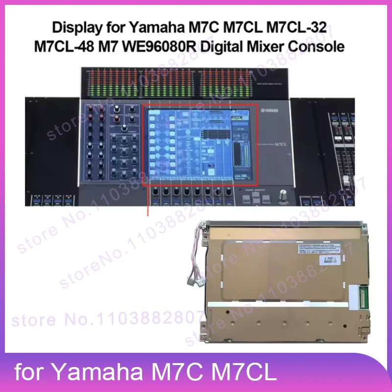 

For Yamaha M7C M7CL M7CL-32 M7CL-48 M7 WE96080R New LCD Display Screen With Touch Panel Digitizer For Yamaha M7CL Console