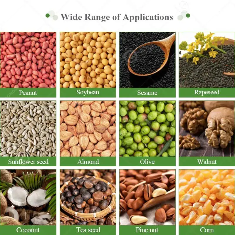 Sesame Virgin Coconut Copra Avocado Vegetable Cooking Oil Industry Cold Press Process Expelling Make Machine