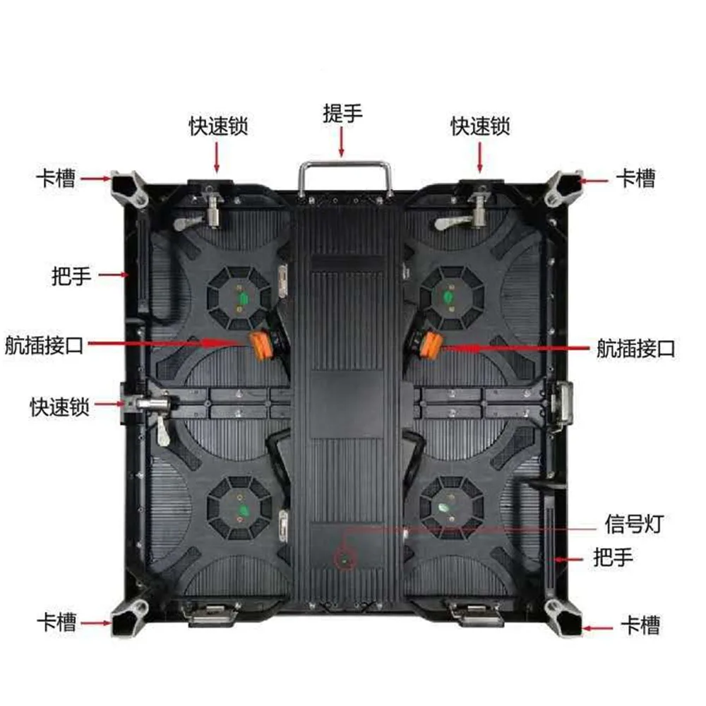 وحدة شاشة LED موفرة للطاقة P2.5 P3 P4 مع تعديل السطوع التلقائي للإشارات الرقمية #5