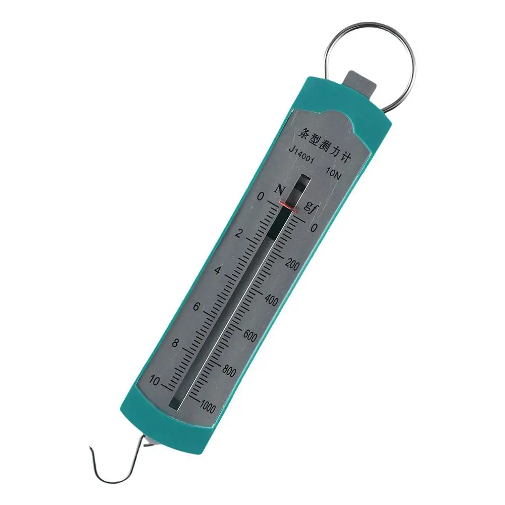 Pull-Type Force Meter Spring Scale Green 10N Hanging Spring Dynamometer Bar Physics Mechanical Experiment