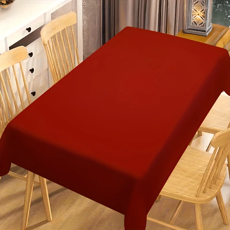 1 piece of modern dark red background patterned tablecloth, round and rectangular tablecloths.zyc
