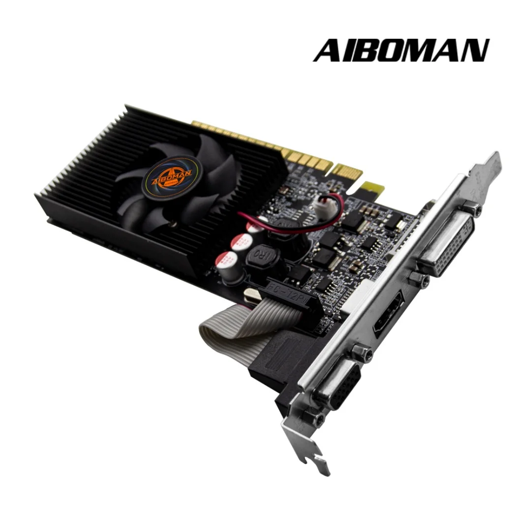 AIBOMAN GT210 1GB بطاقة رسومات الكمبيوتر GDDR3 HDCP جاهزة PCI-E 1.1x16 ملحقات تجميع الكمبيوتر 589MHz GPU على مدار الساعة #5