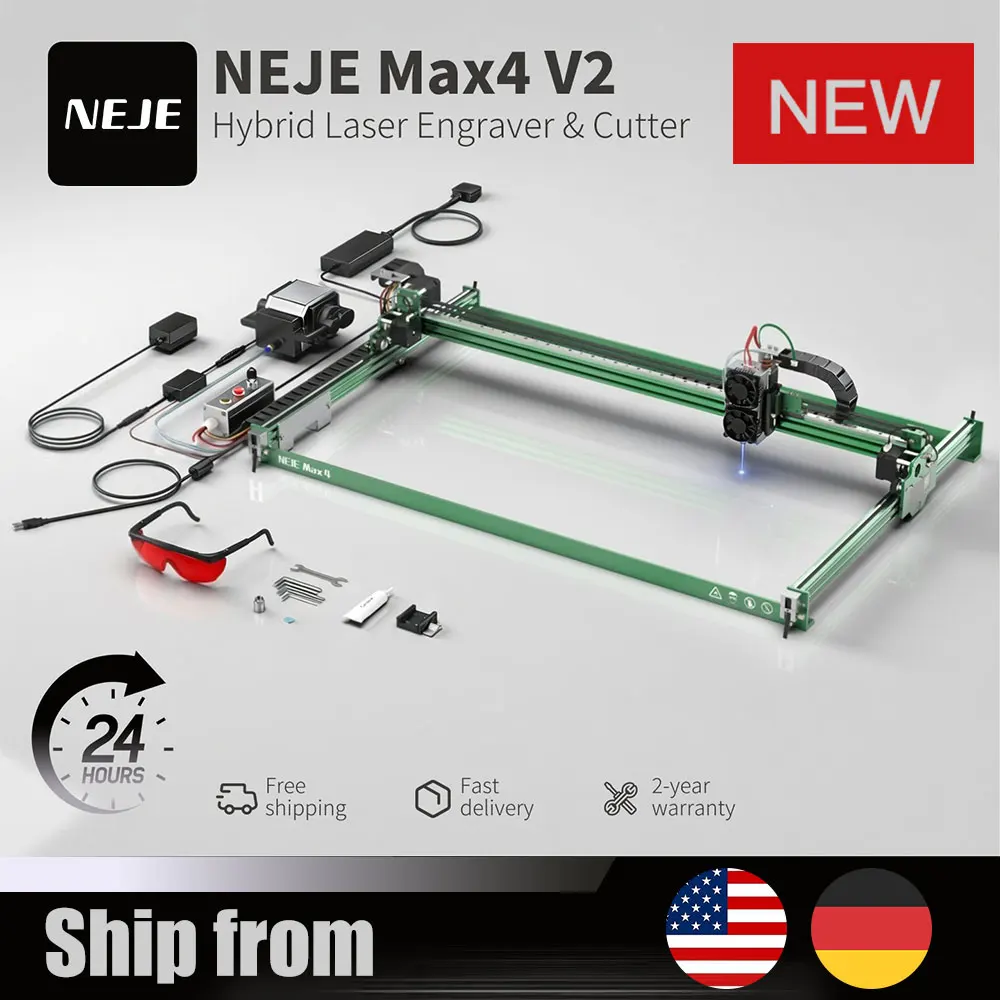

NEJE Max4 V2 Laser Engraver Cutter 80W Module 700x460mm Large Area CNC Laser Engraving Machine for Acrylic Wood Industrial Grade