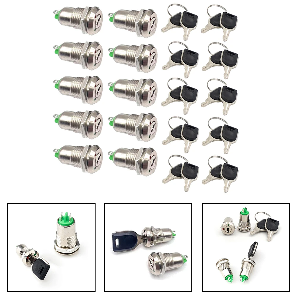 Compact Key Switch 12mm Key Switch Compact Installation Size Enhanced Device Functionality For Automotive Applications