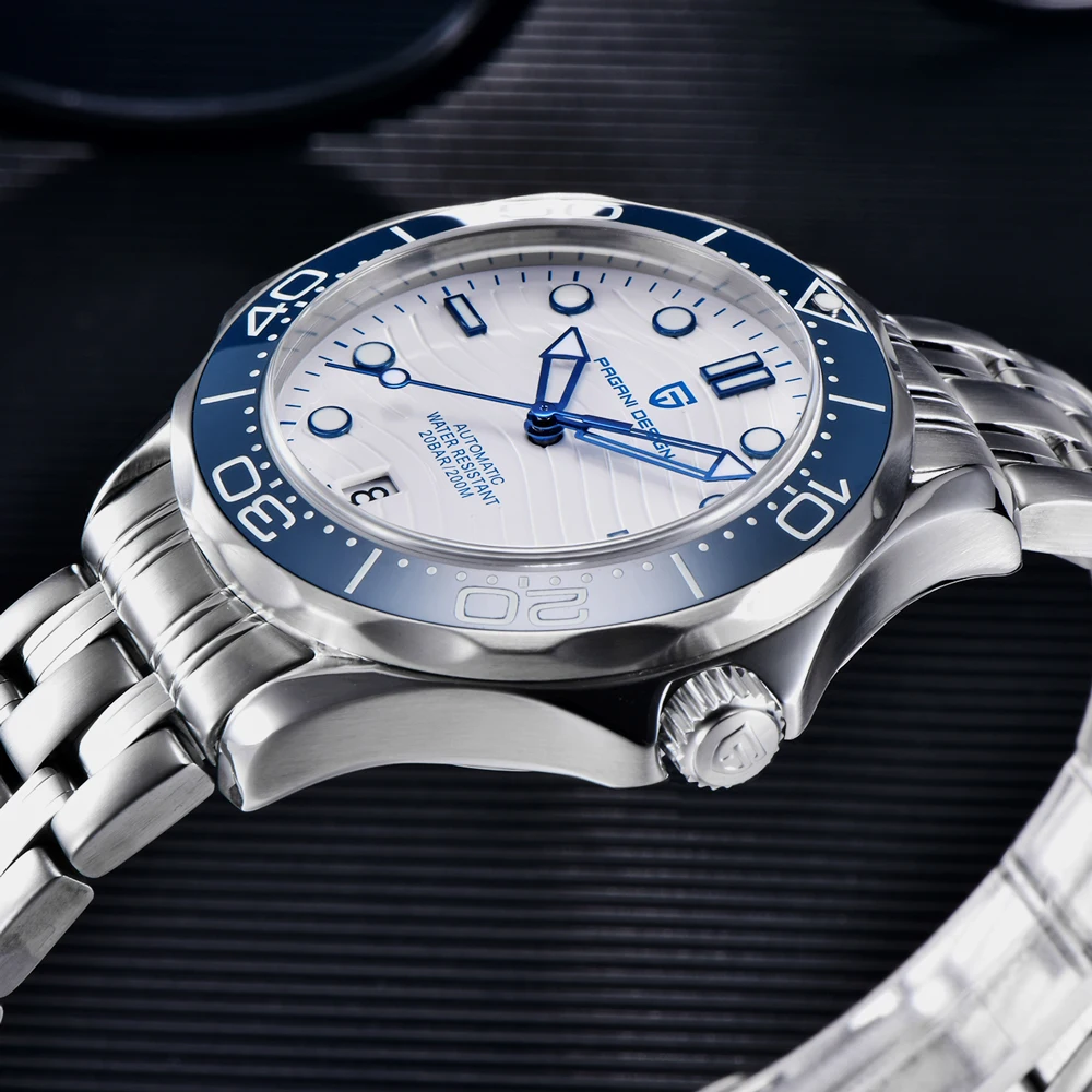 PAGANI DESIGN 2025 Nowe męskie zegarki do nurkowania Luksusowy zegarek automatyczny NH35 dla mężczyzn Mechaniczne zegarki na rękę AR Sapphire Wodoodporny