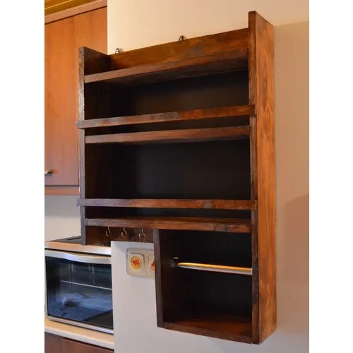 Holz Küche Rack Spice Havluluklu