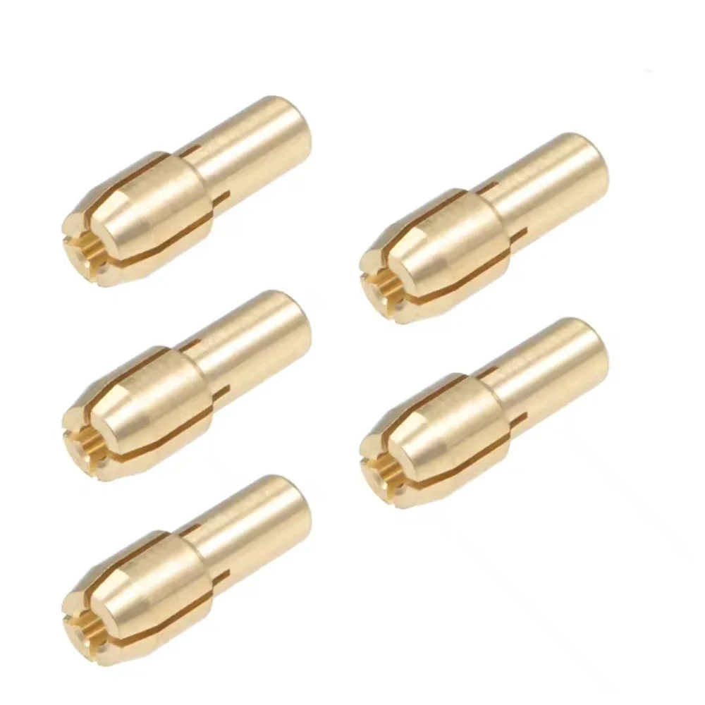 10-50pcs OD 4.2/4.8mm Brass Drill Chuck Adaptor 0.5/0.8/1.0/1.6/1.8/2.0/2.2-3.2mm Micro Electric Rotary Tools Chuck Tail