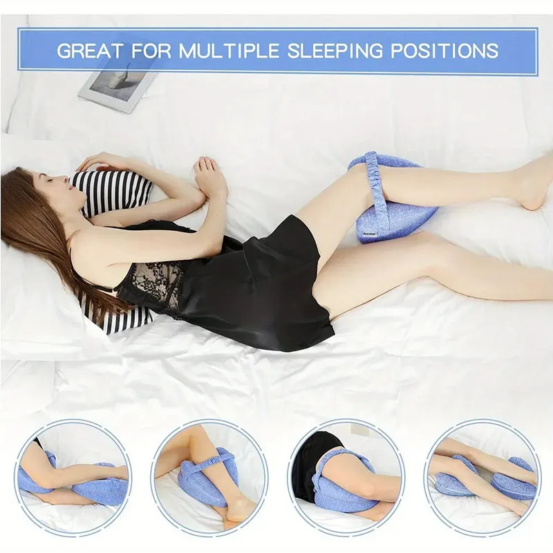 Memory Foam Leg Knee Foam Support Pillow Side Sleeper Adjustable Strap For Pregnant Women Elderly  Relief Pillow For Bed Sofa