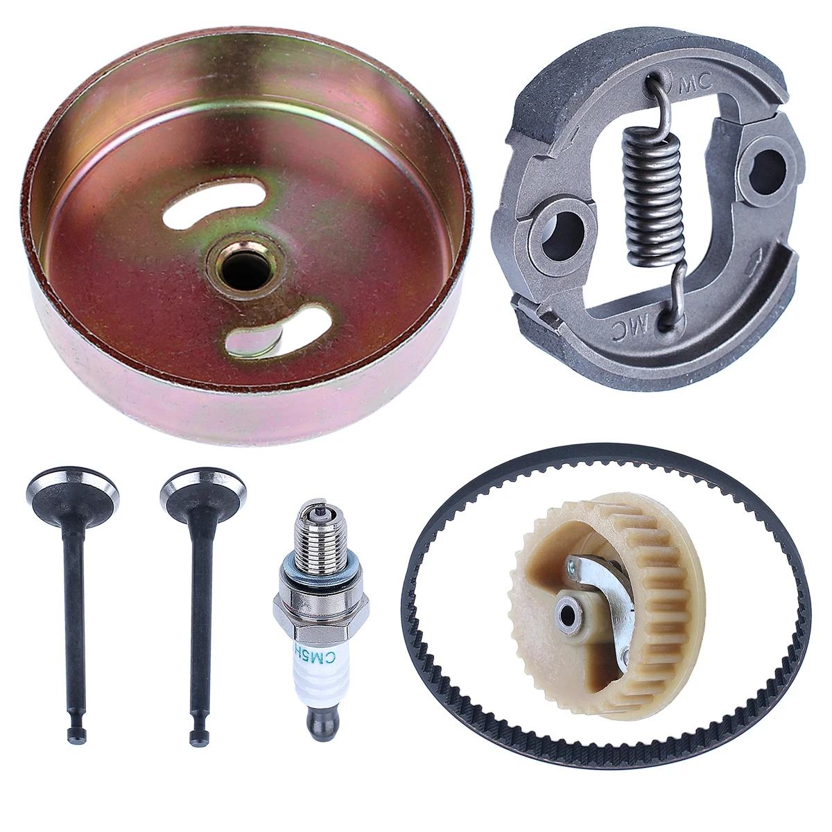 Camshaft Pulley Gear Timing Belt 9 Teeth Clutch Drum Kit For Honda GX35 HHT35S Lawn Mower Engine