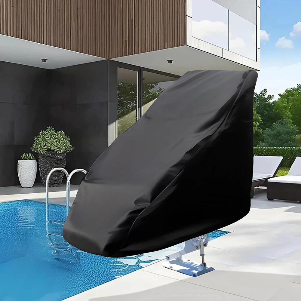 Heavy Duty Pool Lift Chair Cover with Waterproof Coating Ventilation Design and Secure Fixings for Long Term Outdoor Protection