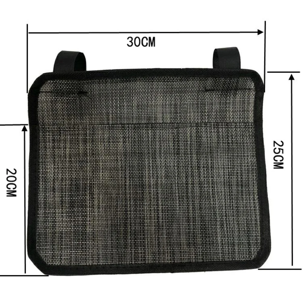 가정/야외용 테이블 의자 옆 수납 가방 정리함 잡지/휴대폰/리모컨 홀더 펀치 프리 스트랩 설치