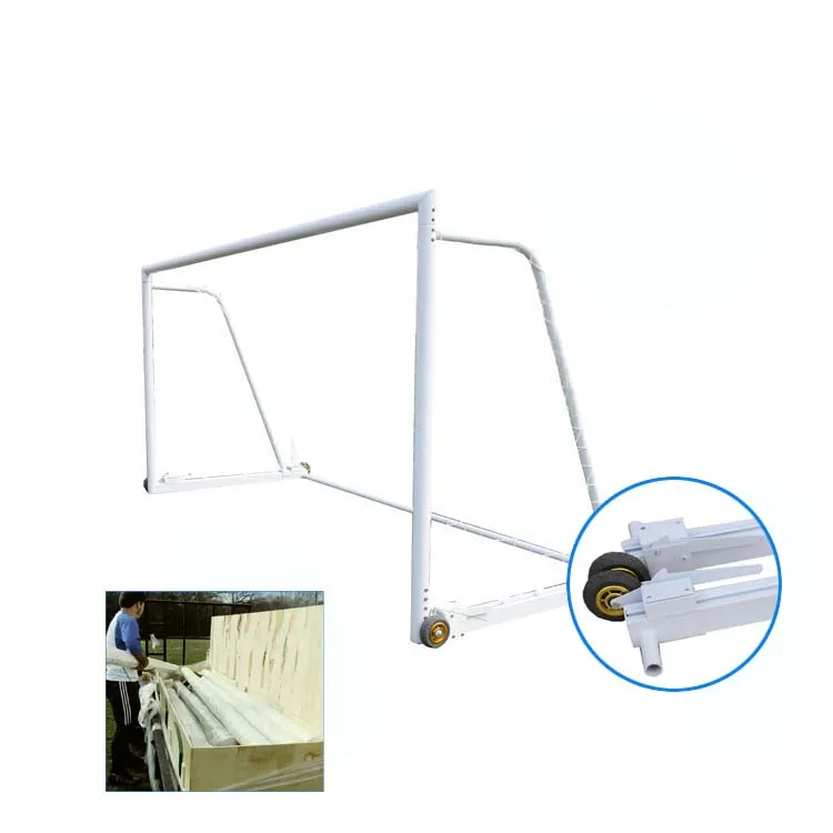 Porta de fútbol profesional plegable, individual o par, perfecta, con marco resistente y resistente