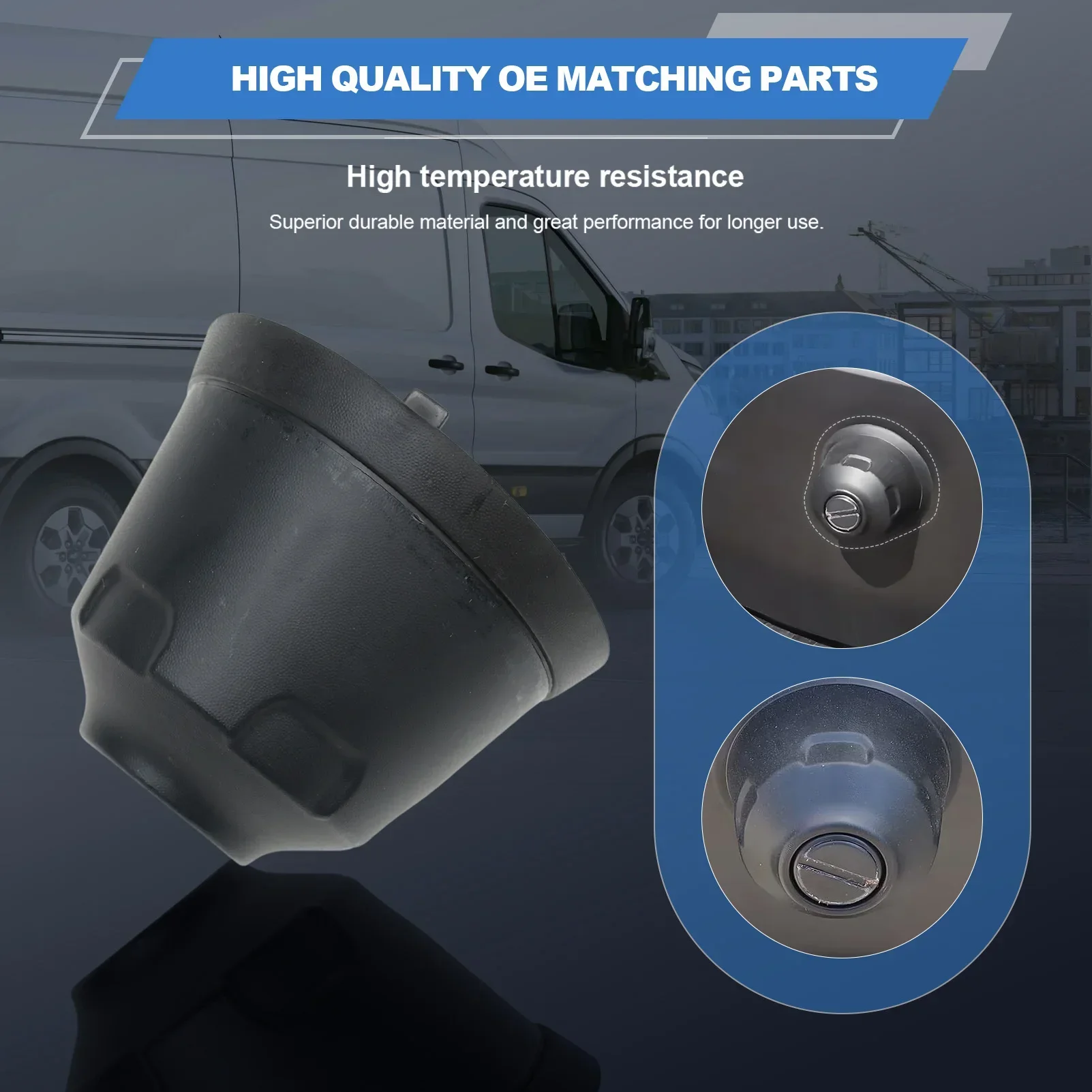 2 PCS BK3Z-16758-C for Ford Transit 150 250 350 2015 2016 2017 2018 2019 Rear Cargo Door Bumper Magnet Bump Stop Cover