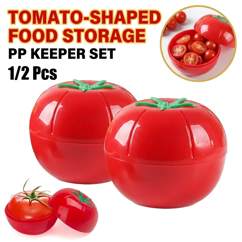 1/2Pcs Creative Kitchen Refrigerator Vegetable Fruits Crisper Containers Onion Avocado Tomatoes Lemon Fresh Storage Box