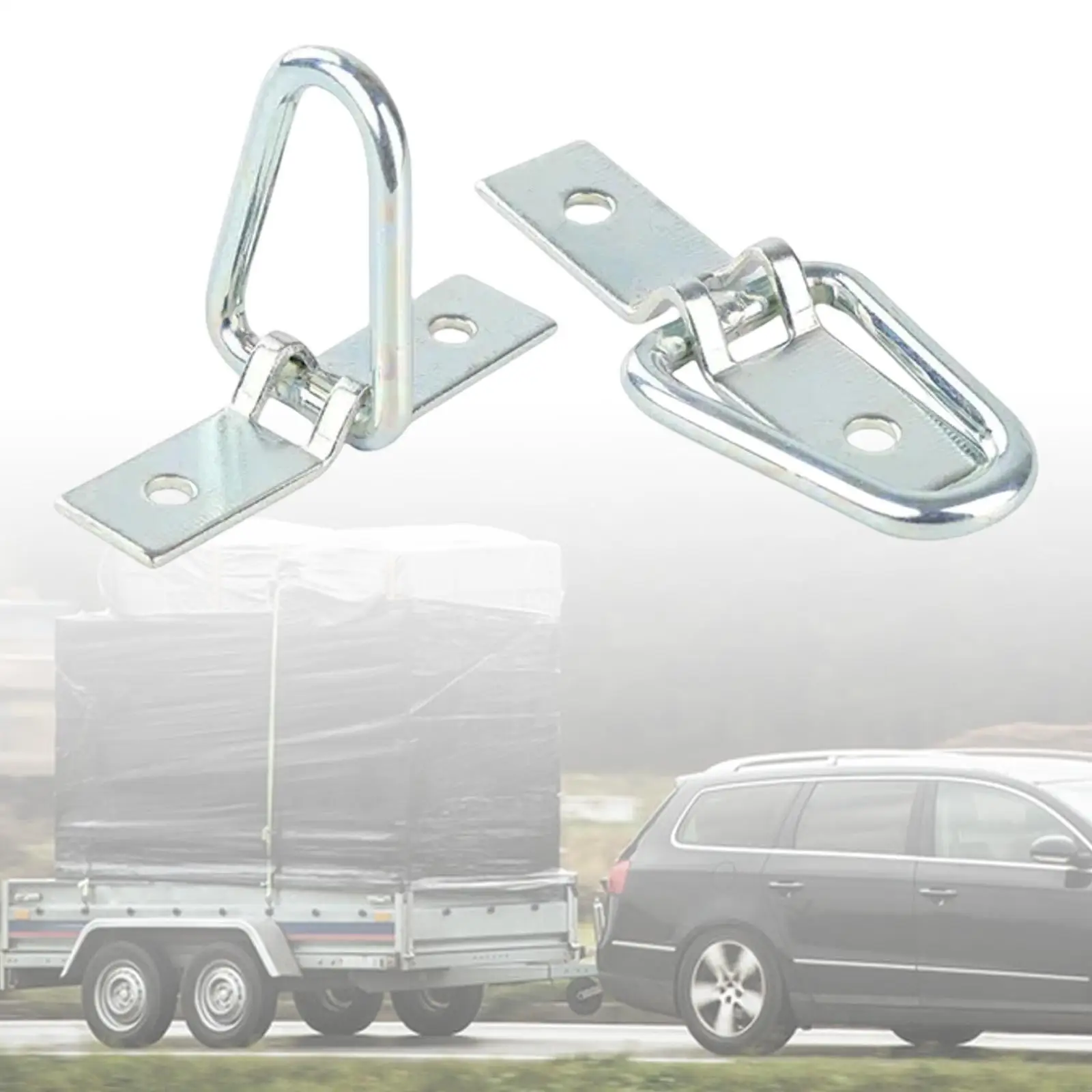

Tie Down Cargo Trailer Anchors Sturdy Car Accessory for Towing Trailer Truck Cargo Lashing Rings for Vehicles Rvs Trailers